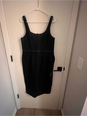 Fitted Dark Denim Dress - Future Collective